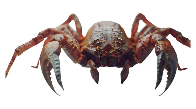 A pseudoscorpion with a transparent background.