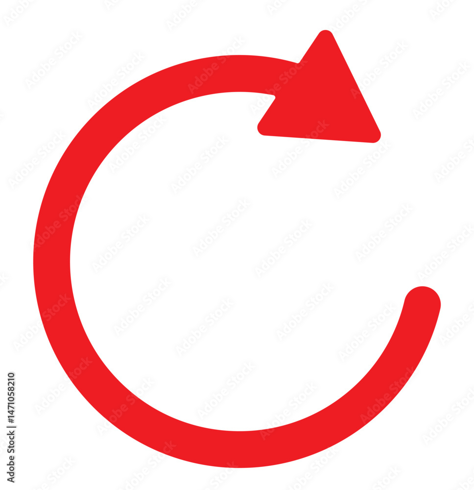 Poster refresh arrows icon . reload, refresh and restart icon for website design. eps 10