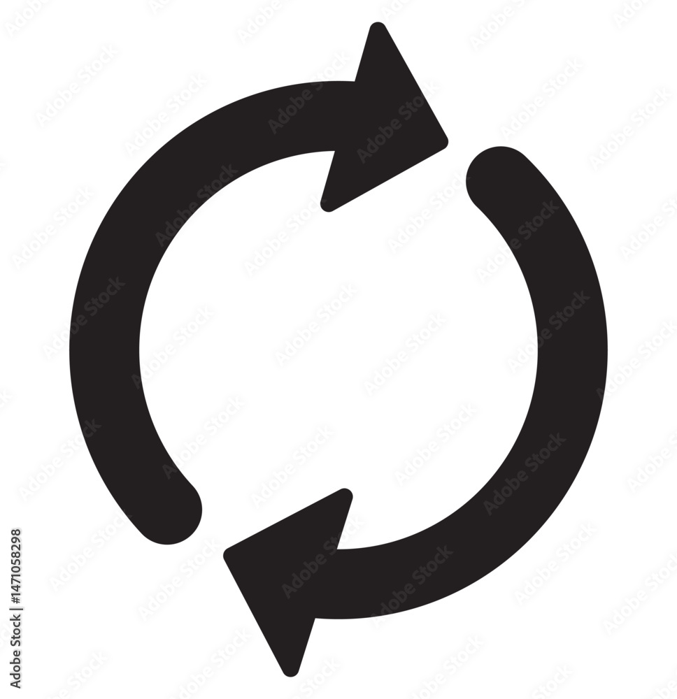 Poster refresh icon vector. green recycle vector icon symbol. repeat and reload icons set and arrow rotatio