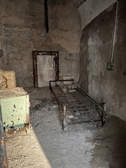 Philadelphia,Pennsylvania,USA - August 23 2023: Eastern State Penitentiary inside of a cell