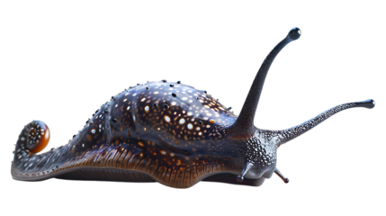 A slug with a transparent background.