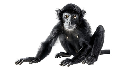 Obraz premium A spider monkey with a transparent background.