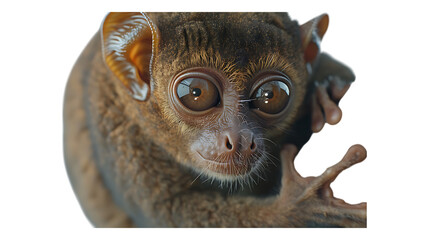 Fototapeta premium A tarsier with a transparent background.