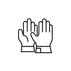 Obraz premium Two Hands Raised in Gesture Against Plain Background 