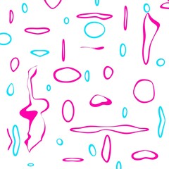 seamless pattern with pink nail polish