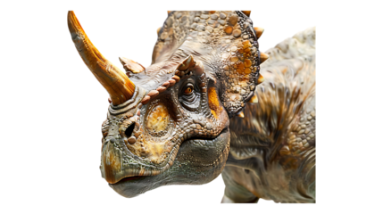 A Torosaurus with a transparent background.