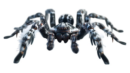 A trapdoor spider with a transparent background.