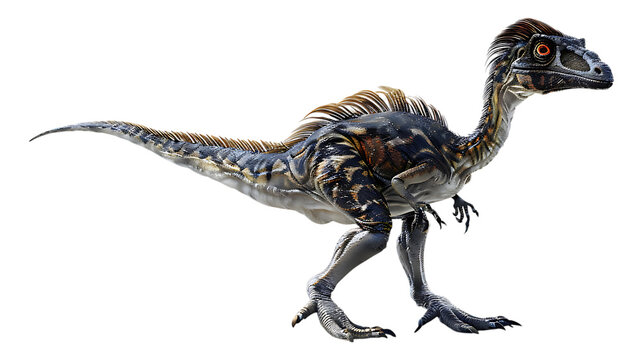 A Troodon with a transparent background.
