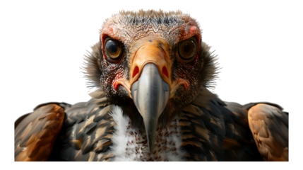 A vulture with a transparent background.