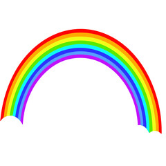 Rainbow arc illustration vector illustration