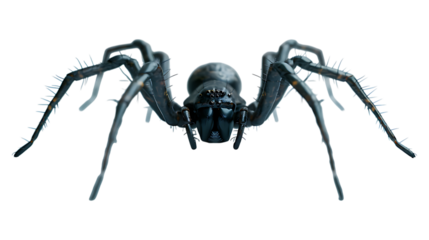 A widow spider with a transparent background.