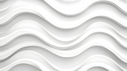 Abstract white wavy pattern with soft shadows