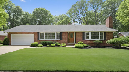 1980's Brick Ranch Style House in the Suburbs