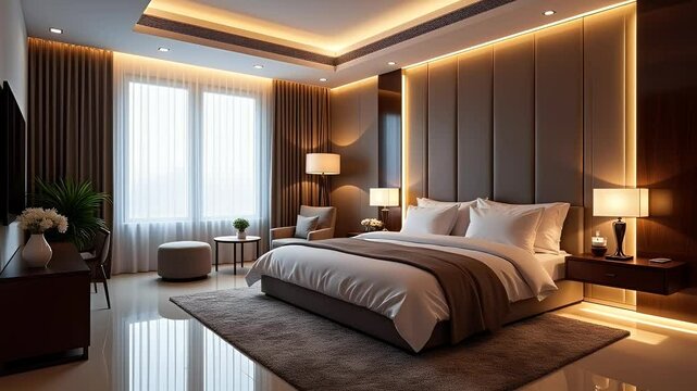 bedroom hotel rom interior 