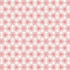 Vector seamless pattern with pink peach geometric shapes