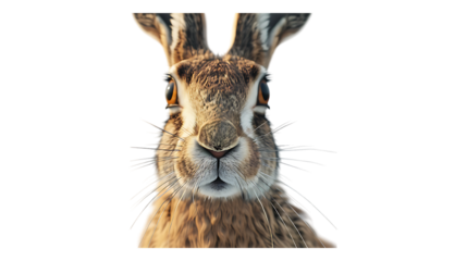 A hare with a transparent background.