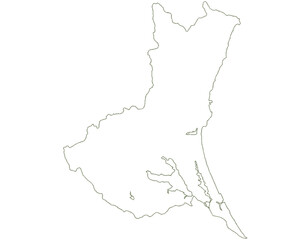 茨城県　地図　白　イラスト