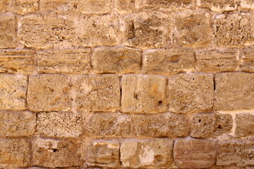 Texture and structure of stone blocks and rocks.