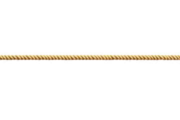 Straight rope image in transparent PNG format perfect for nautical crafts and design projects