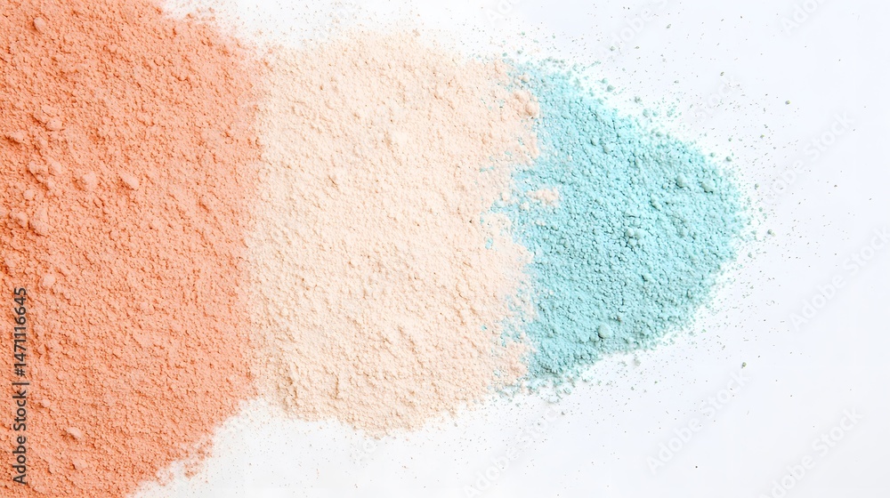 Poster pastel paint roller texture on canvas with soft color transition