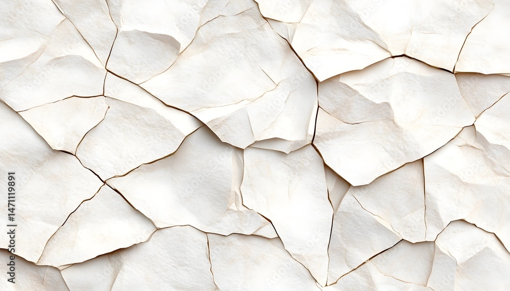 Poster a close-up of a white surface with a cracked and textured pattern