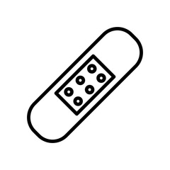 wound plaster, Hospital and medical care icon