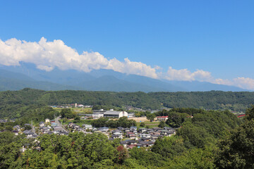 Fototapeta premium 中川村の町並み（長野県中川村）