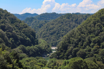 Fototapeta premium 天竜川（長野県飯田市）