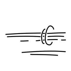 Line movement effect vector element