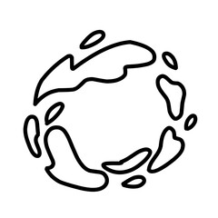 Line movement effect vector element