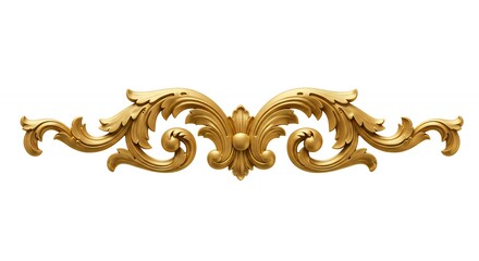 Ornate gold decorative design element