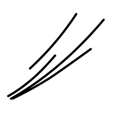 Line movement effect vector element