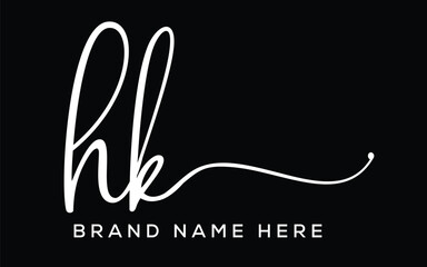 Initial H and K Logo Design and Minimalist Handwriting Style free . HK Signature Logo image.H AND K SCRIPT LOGO IMAGE,HAND K  SCRIPT LOGO VECTOR,HK SCRIPT LOGO PNG,HK Initial Script Beauty Logo,