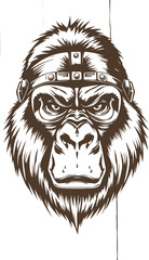gorilla head mascot ep file
