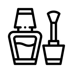 nail polish line icon
