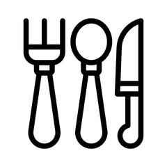 spoon line icon