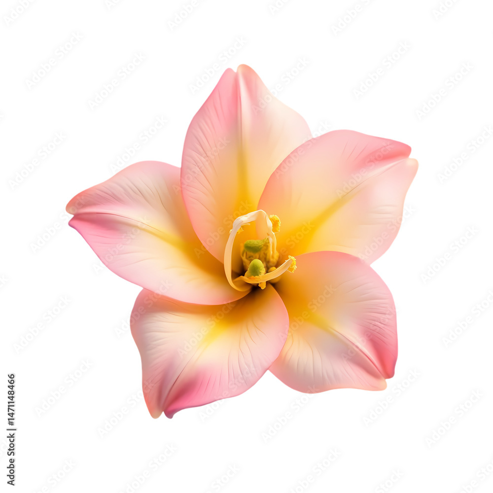 Poster pink lily flower image highresolution bloom isolated on transparent background