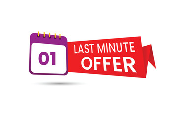 Last minute offer  icon design 