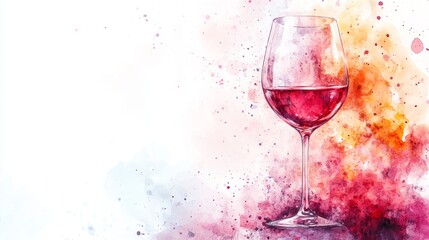 A captivating illustration of a wine glass.