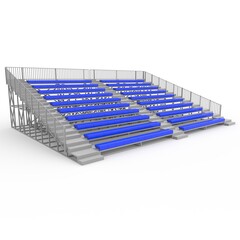 3d render Bleachers design element. Furniture