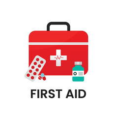 First aid icon vector design 