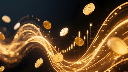 Golden Coins and Growth Charts: Digital Wealth and Investment Analytics