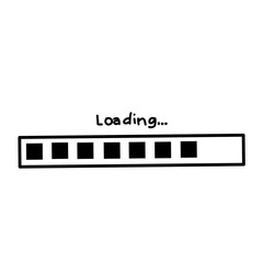 Loading progress bar vector