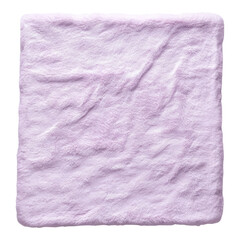 Soft Purple Blanket with Plush Texture for Cozy Home Decor Isolated on transparent background