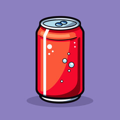 red soda can