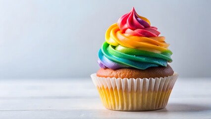Rainbow Cupcake