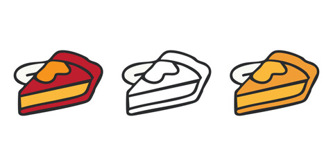 Cake Slices Vector Illustration