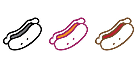 Hot Dog Vector Illustration