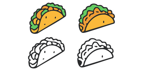 Tasty Taco Vector Illustration