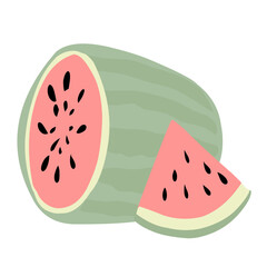 Watermelon Fruit illusrtation